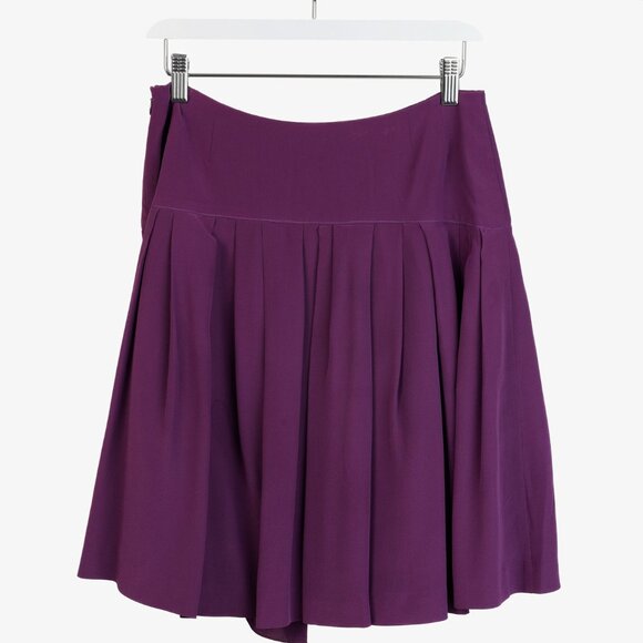 Miu Miu Purple Drop Waist Skirt - Picture 2 of 8